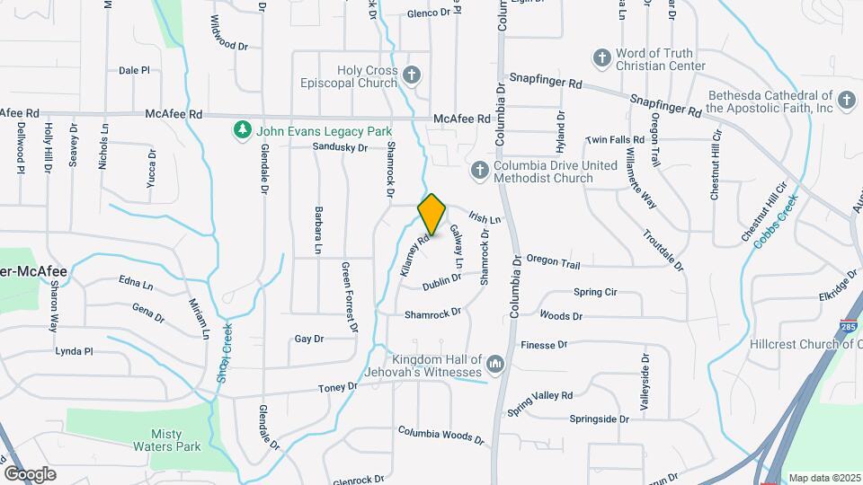 2138 Kilarney Rd Map and Location Details