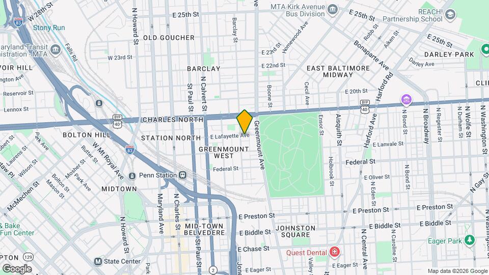 407 E Lafayette Ave, Unit Apt A Mapa y Detalles de la Ubicación