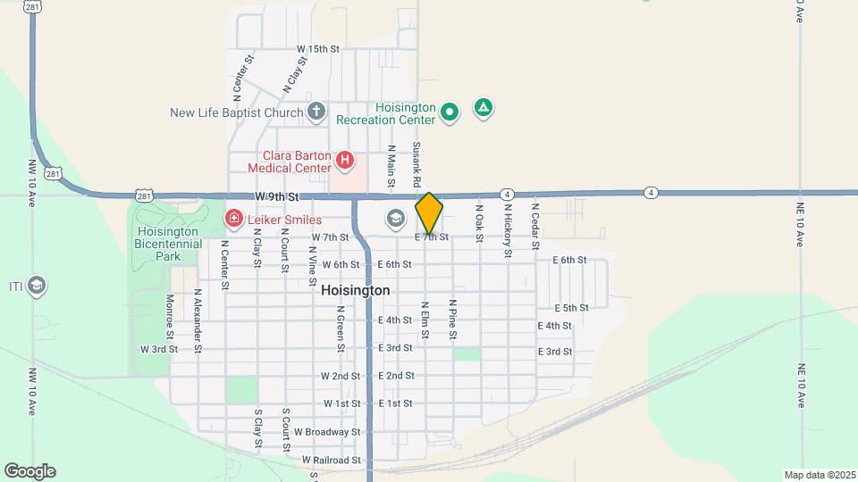 301 E 7th St Map and Location Details