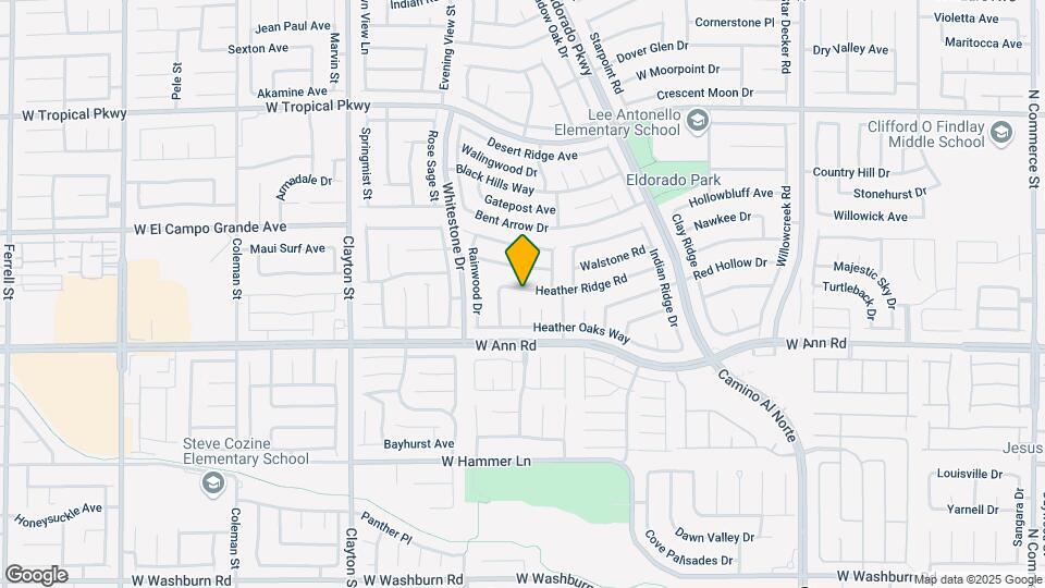 1651 Heather Ridge Rd Mapa y Detalles de la Ubicación