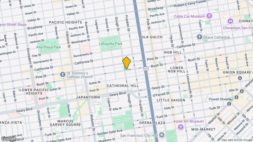 1530 Gough St Map and Location Details