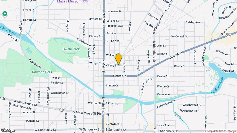 215 Cherry St Map and Location Details