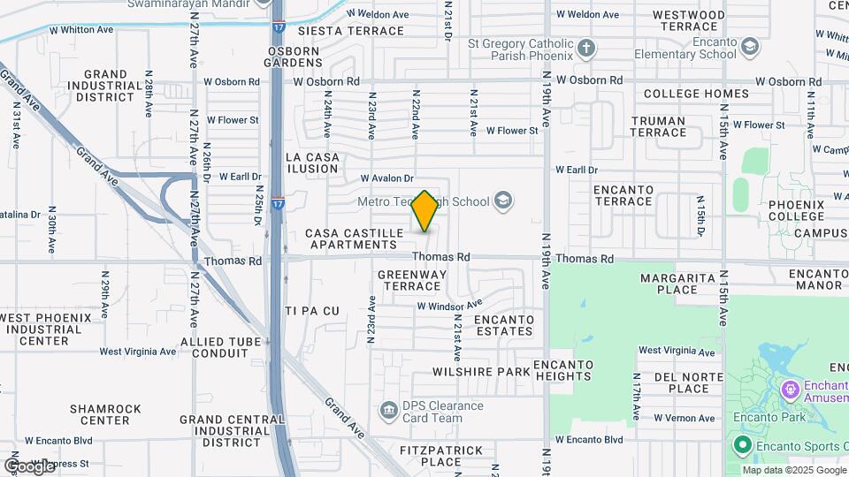 2125 W Verde Ln Map and Location Details
