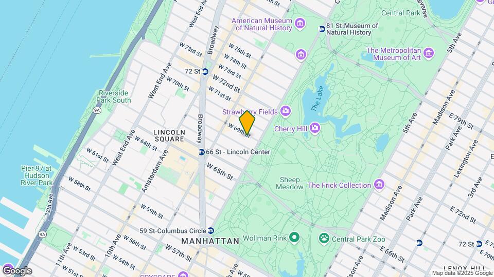 24 W 69th St Mapa y Detalles de la Ubicación