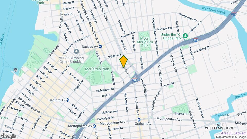 515 Graham Ave Mapa y Detalles de la Ubicación