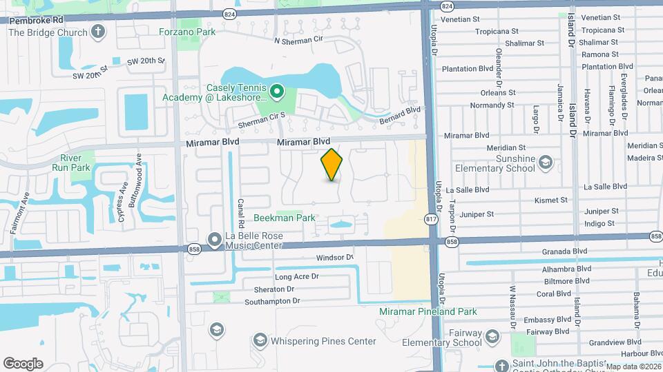 8344 SW 27th St Map and Location Details