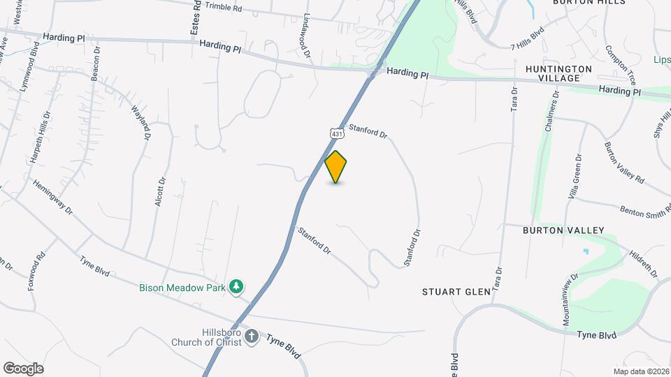 5360 Hillsboro Pike Map and Location Details