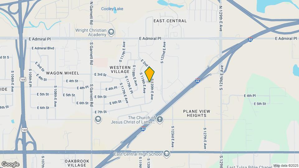 240 S 120th E Ave Map and Location Details