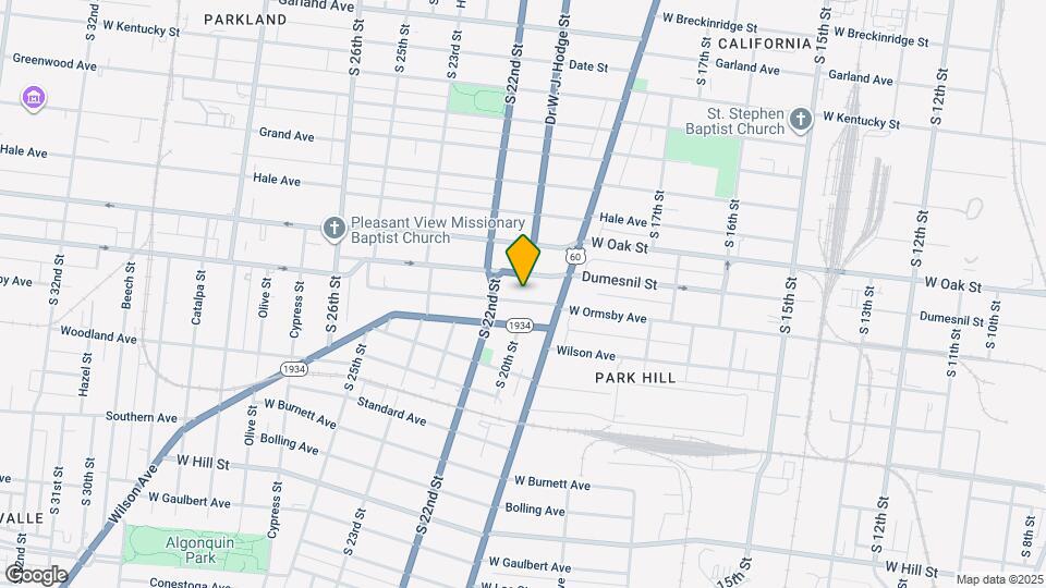1831 W Ormsby Ave Map and Location Details