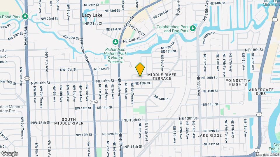 641 NE 16th St Map and Location Details