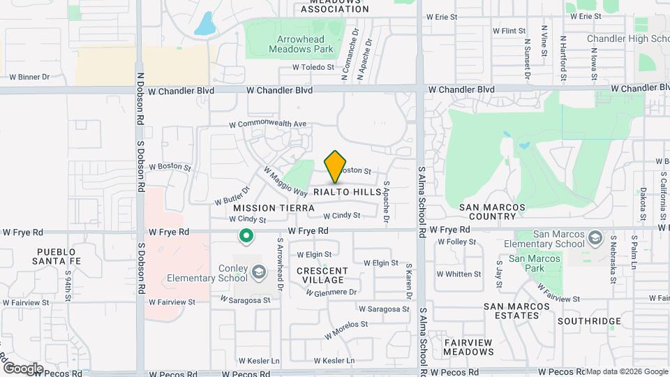 1291 W Butler Dr Map and Location Details