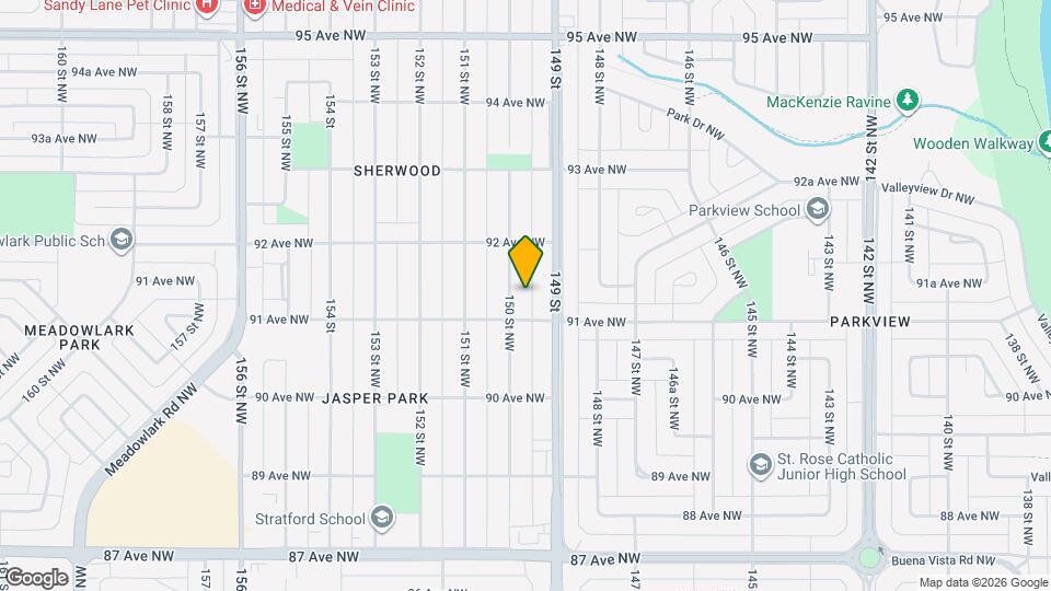 9115 150 St NW Map and Location Details