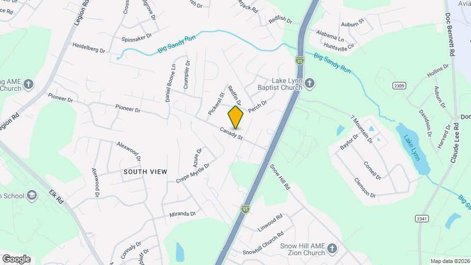 218 Canady St Mapa y Detalles de la Ubicación