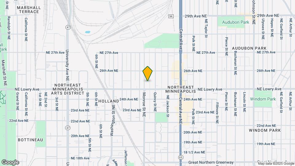 2517 Monroe St NE, Unit 2 Map and Location Details