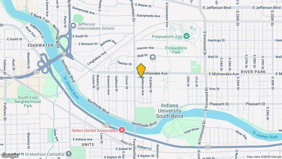 913 Bellevue Ave Map and Location Details