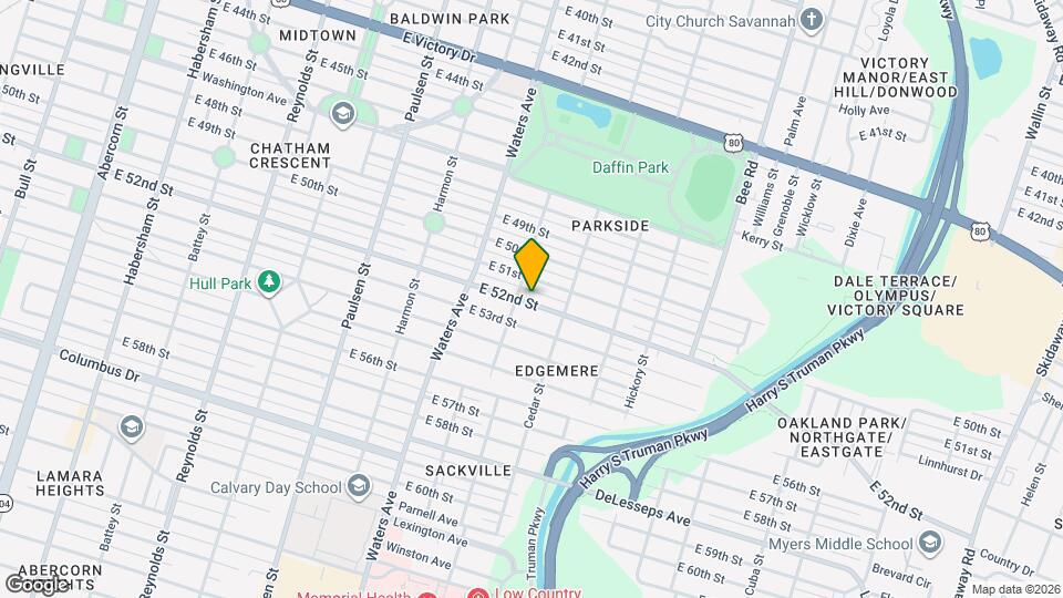 1206 E 52nd St Map and Location Details