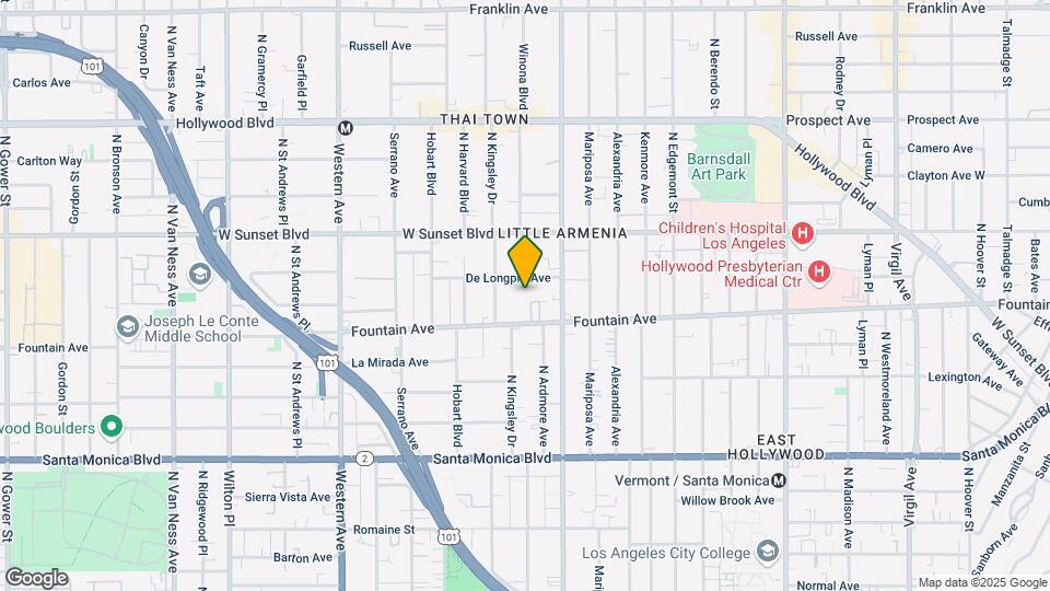 5134-5146 De Longpre Ave Map and Location Details