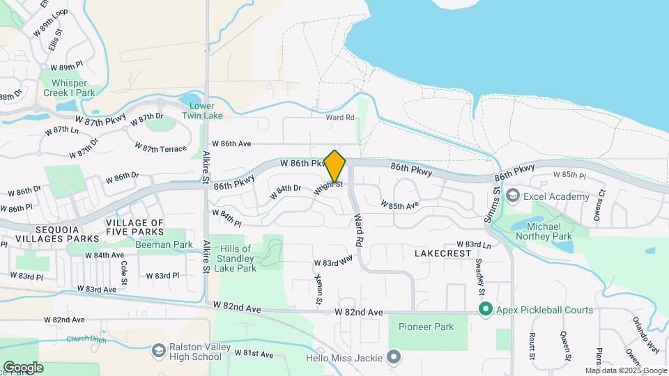 12454 W 85th Ave Map and Location Details