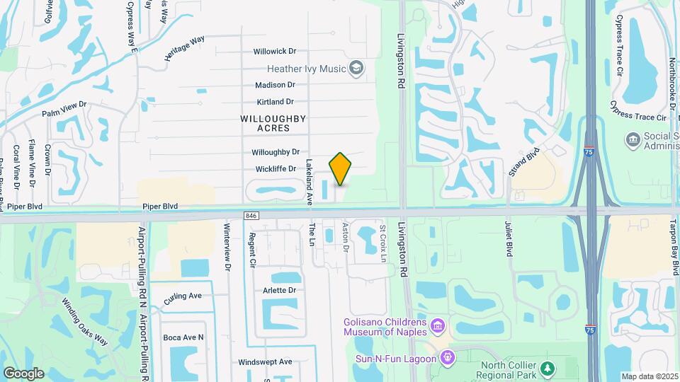 11116 Palmetto Ridge Dr Map and Location Details