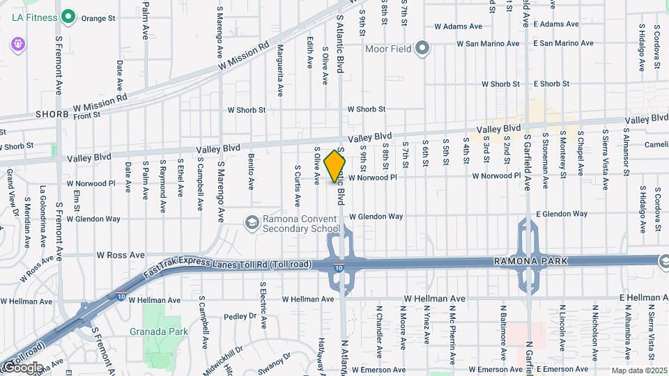 1611 S Atlantic Blvd Map and Location Details