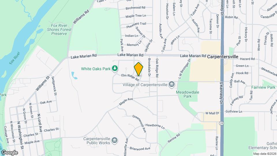 1025 Rosewood Dr Map and Location Details