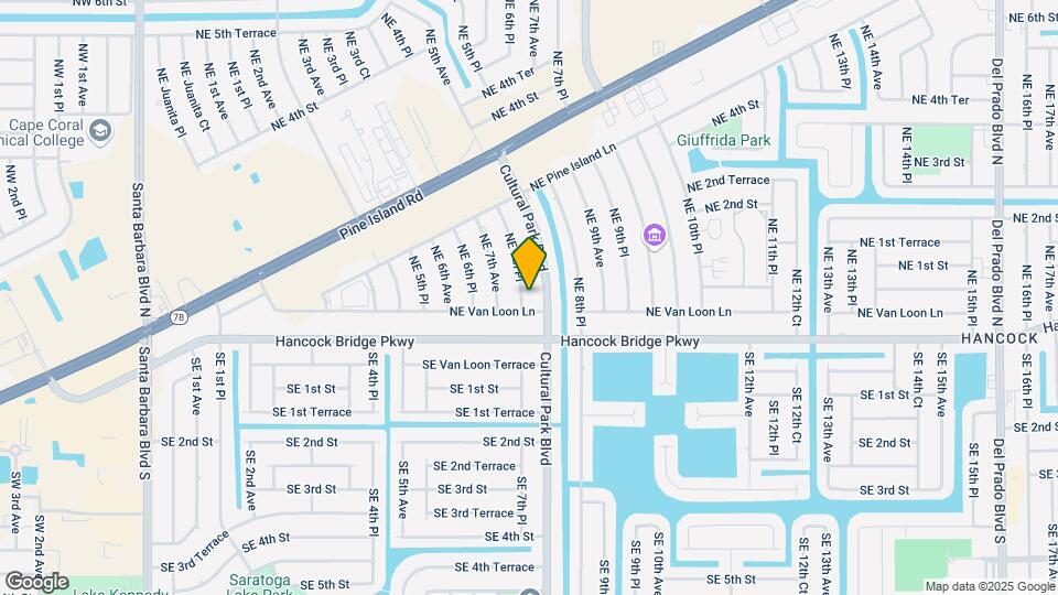 105 NE 7th Pl Map and Location Details