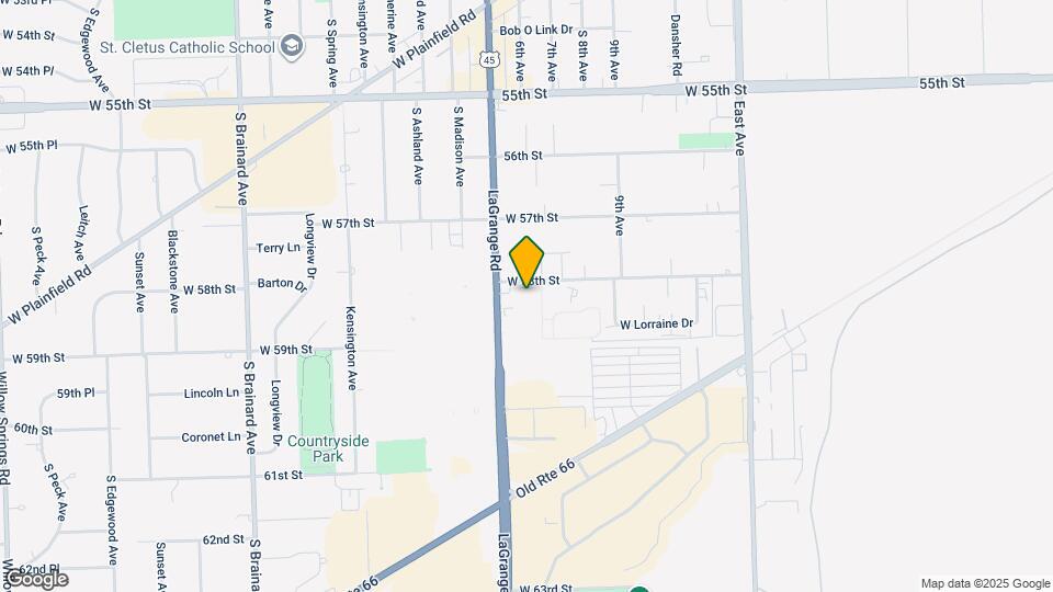 9907 W 58th St Map and Location Details