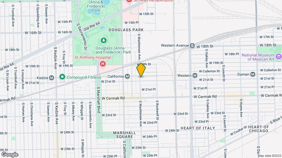 2658 W 21st St Map and Location Details