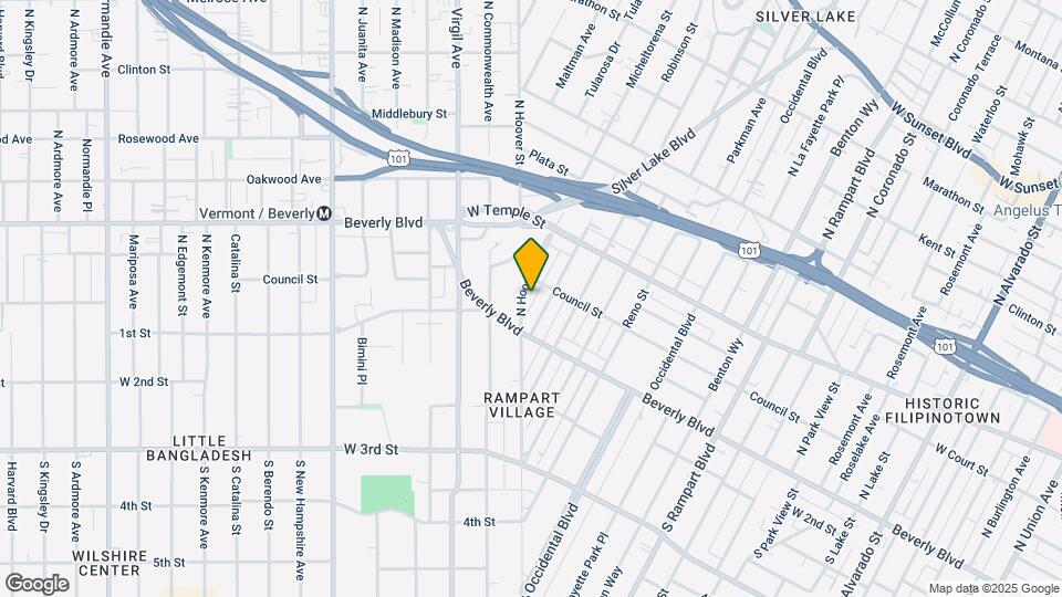 140 N Hoover St Map and Location Details