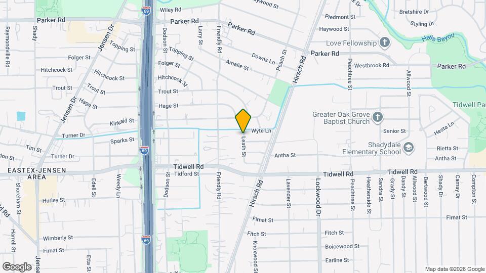 9809 Leath St Map and Location Details