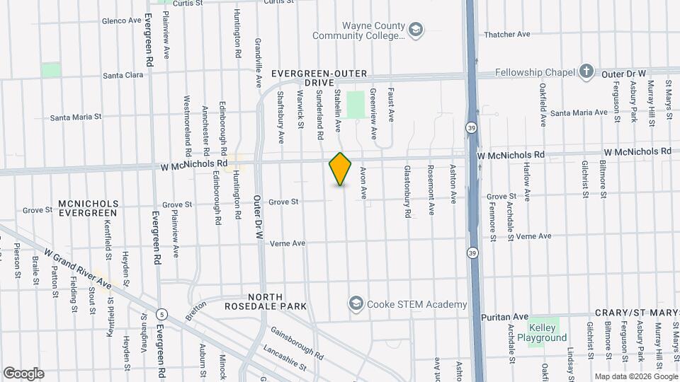 16823 Stahelin Ave Map and Location Details