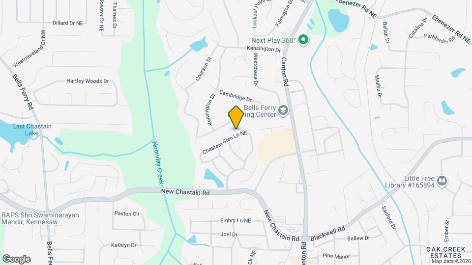 3468 Chastain Glen Ln NE Map and Location Details