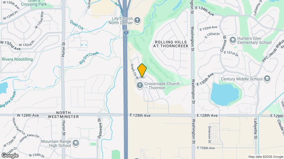 13010 Grant Cir W Map and Location Details