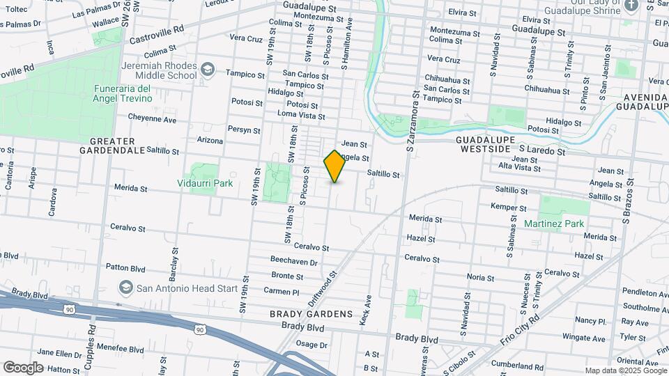1628 S Hamilton Ave Map and Location Details