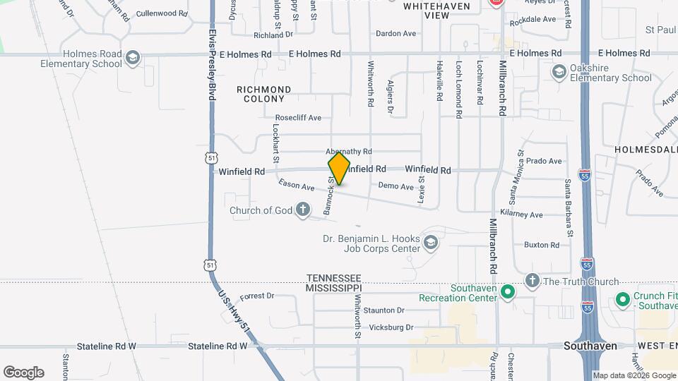 1388 Eason Ave Map and Location Details