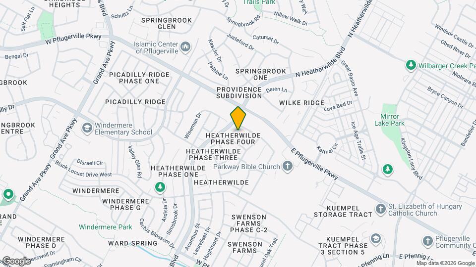 1405 Amber Day Dr Map and Location Details