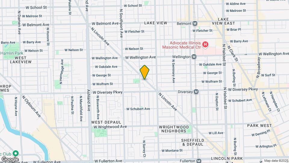 2868 N Lincoln Ave Map and Location Details