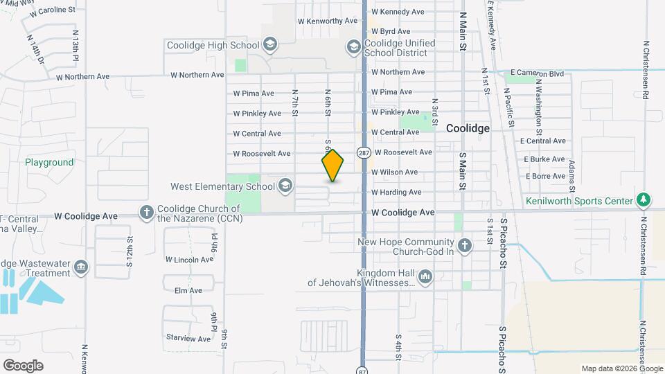 596 W Harding Ave Mapa y Detalles de la Ubicación