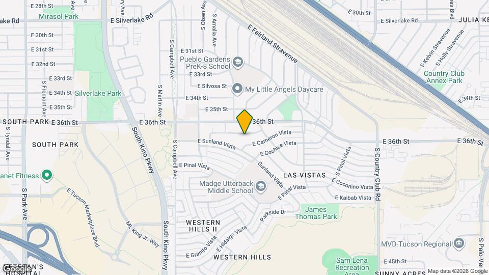 2302 E Monterey Vista Map and Location Details