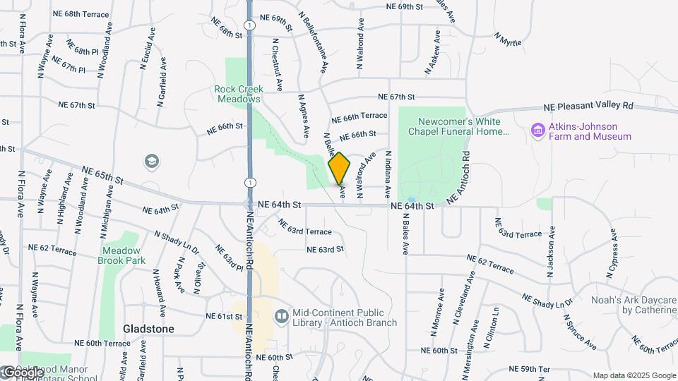 6404 N Bellefontaine Ave Map and Location Details