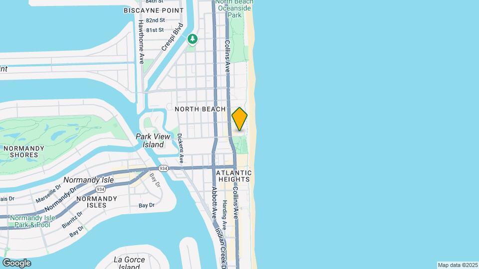 7300 Ocean Ter, Unit OLSEN Mapa y Detalles de la Ubicación