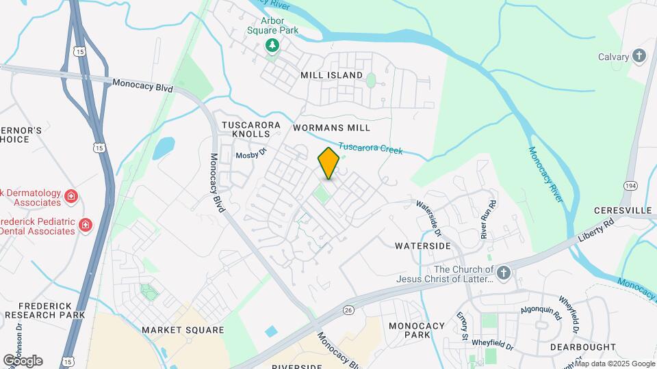 Worman’s Mill Town Center Map and Location Details