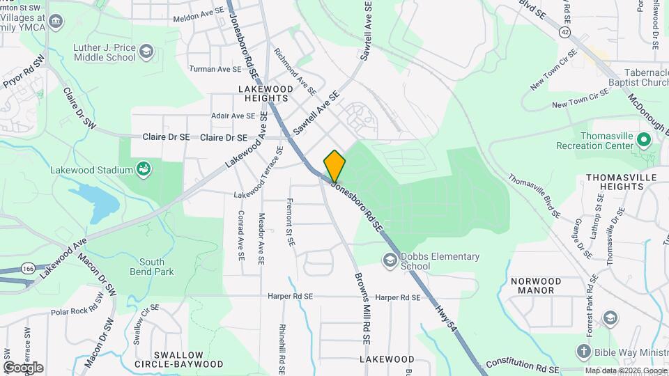 1929 Jonesboro Road Southeast, Unit C Mapa y Detalles de la Ubicación