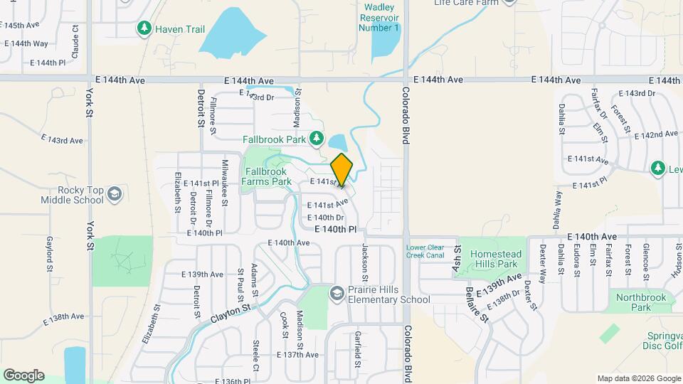 3646 E 141st Pl Map and Location Details