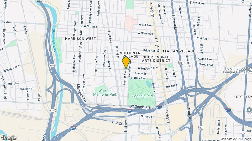 207 W Hubbard Ave Map and Location Details