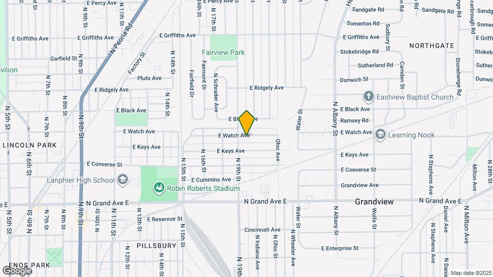 1816-1818 E Watch Ave Map and Location Details