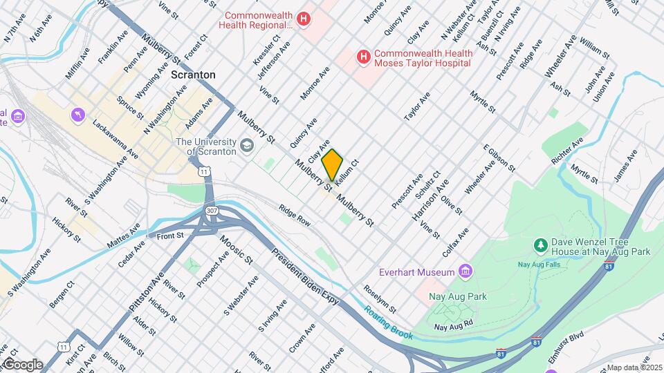 1207 Mulberry St Map and Location Details