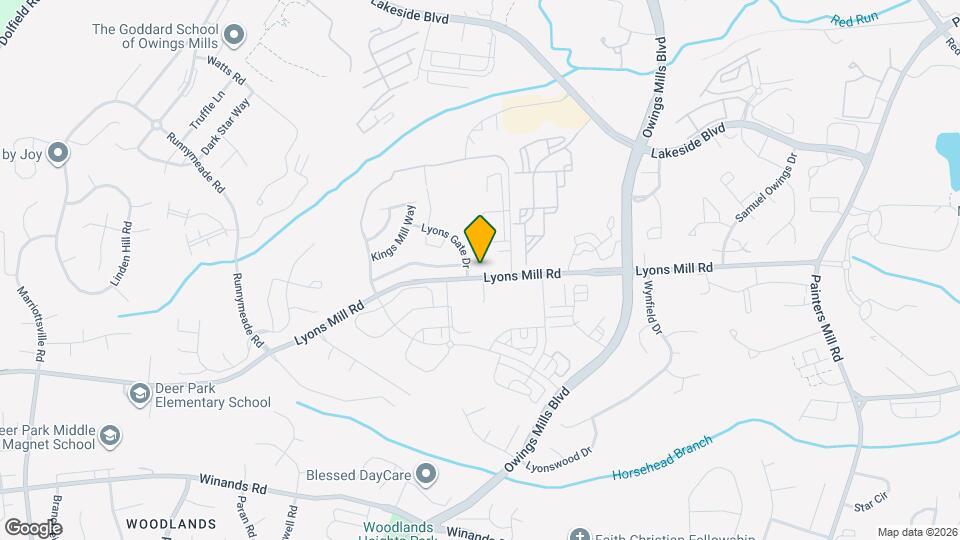 9432 Lyons Mill Rd Map and Location Details