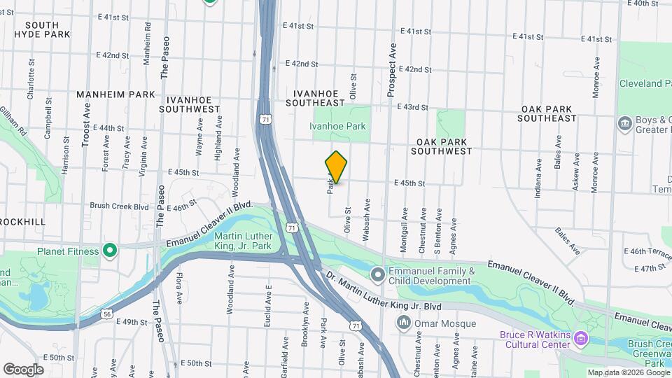 4511 Park Ave Map and Location Details