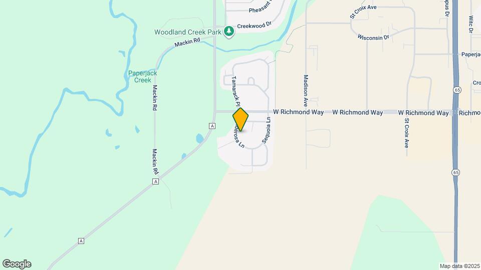 1728 Ponderosa Ln Map and Location Details